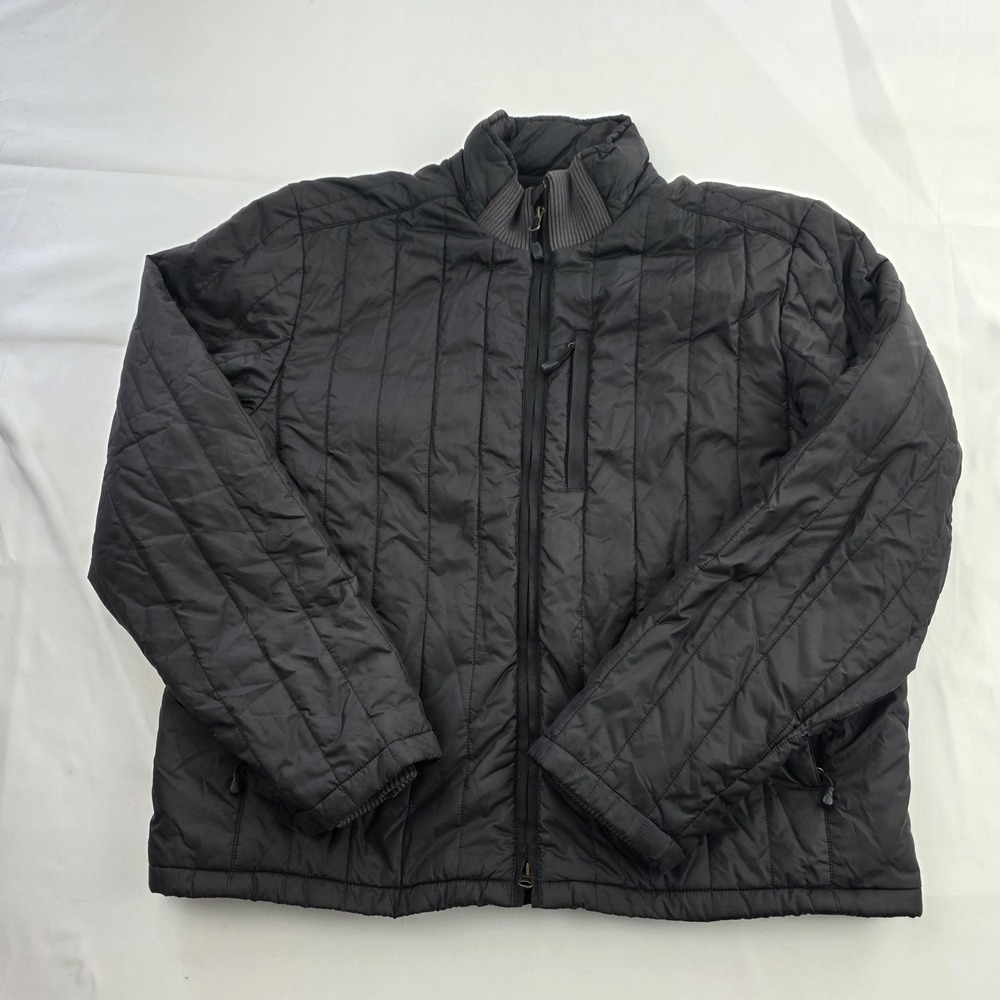 Polo Ralph Lauren Jacket Mens Large Gray Quilted Full Zip Puffer Insulated